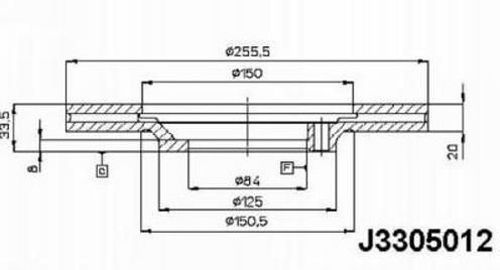 NIPPARTS Piduriketas J3305012