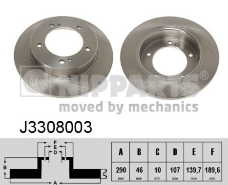 NIPPARTS Piduriketas J3308003