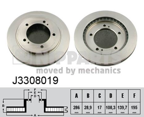 NIPPARTS Тормозной диск J3308019