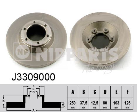 NIPPARTS Piduriketas J3309000