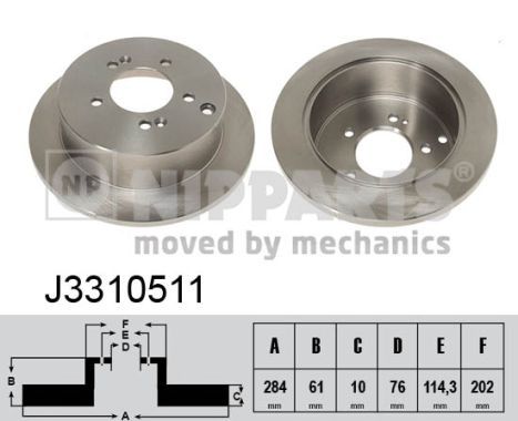 NIPPARTS Piduriketas J3310511