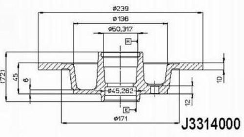 NIPPARTS Piduriketas J3314000