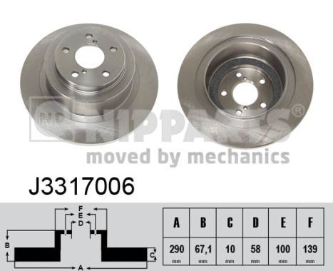 NIPPARTS Piduriketas J3317006