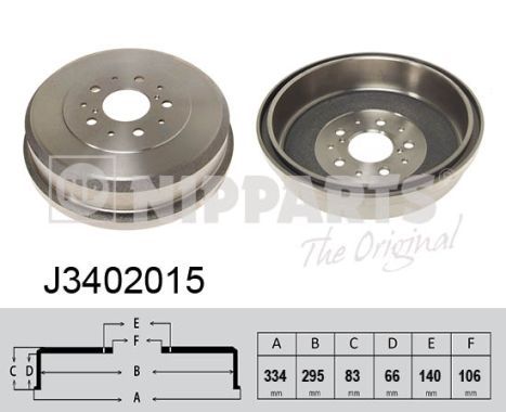 NIPPARTS Тормозной барабан J3402015