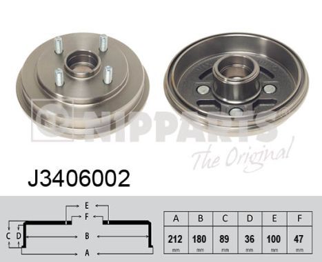 NIPPARTS Piduritrummel J3406002