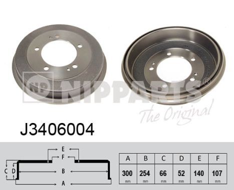 NIPPARTS Piduritrummel J3406004