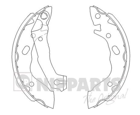 NIPPARTS Piduriklotside komplekt J3500503