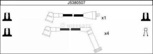 NIPPARTS Süütesüsteemikomplekt J5380507