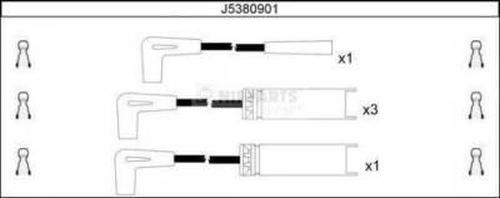 NIPPARTS Комплект проводов зажигания J5380901