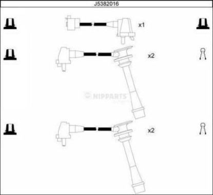 NIPPARTS Süütesüsteemikomplekt J5382016