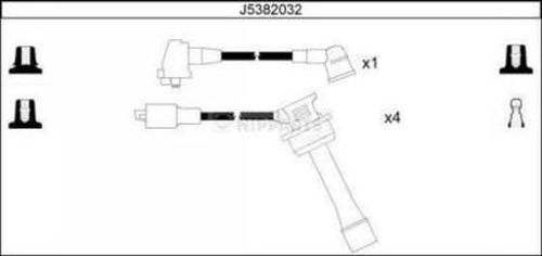 NIPPARTS Комплект проводов зажигания J5382032