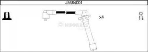 NIPPARTS Комплект проводов зажигания J5384001