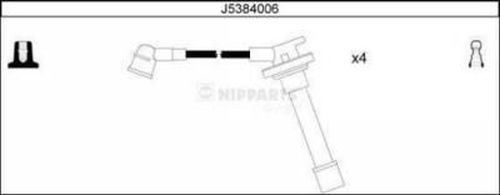 NIPPARTS Комплект проводов зажигания J5384006
