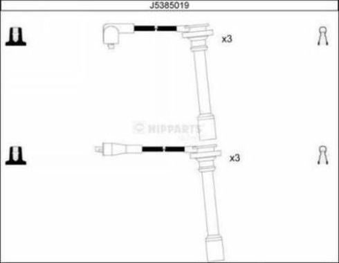 NIPPARTS Süütesüsteemikomplekt J5385019