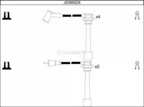 NIPPARTS Комплект проводов зажигания J5385029