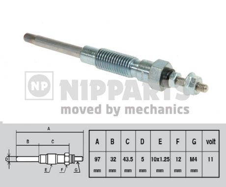 NIPPARTS Hõõgküünal J5712014