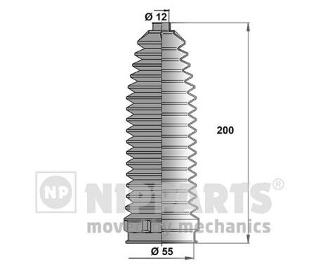 NIPPARTS Комплект пыльника, рулевое управление N2843019