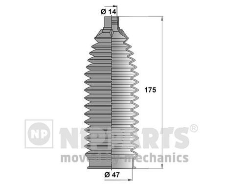 NIPPARTS Комплект пыльника, рулевое управление N2845006