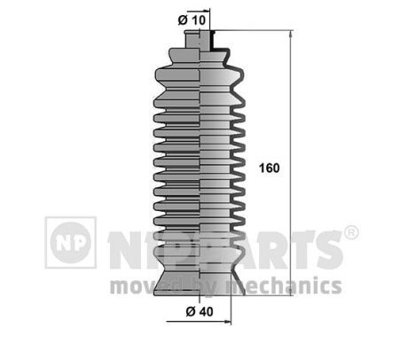 NIPPARTS Kaitsekummikomplekt,rooliseade N2847011