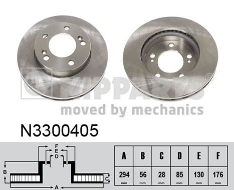 NIPPARTS Тормозной диск N3300405