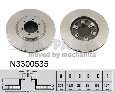 NIPPARTS Тормозной диск N3300535