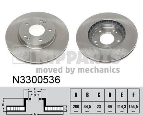 NIPPARTS Тормозной диск N3300536