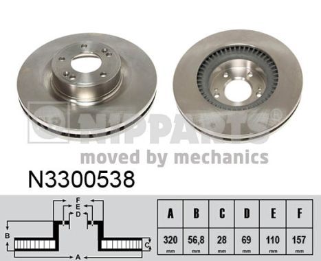 NIPPARTS Piduriketas N3300538