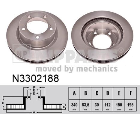 NIPPARTS Piduriketas N3302188