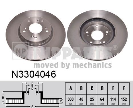 NIPPARTS Piduriketas N3304046