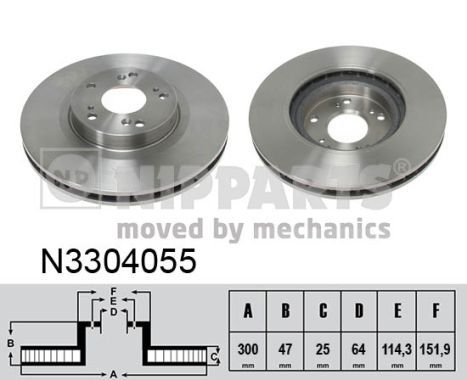 NIPPARTS Piduriketas N3304055