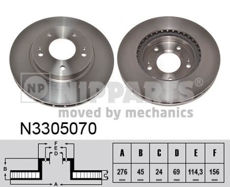 NIPPARTS Piduriketas N3305070