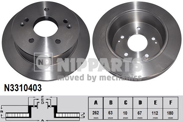 NIPPARTS Piduriketas N3310403