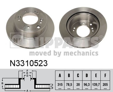 NIPPARTS Piduriketas N3310523