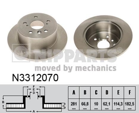 NIPPARTS Piduriketas N3312070