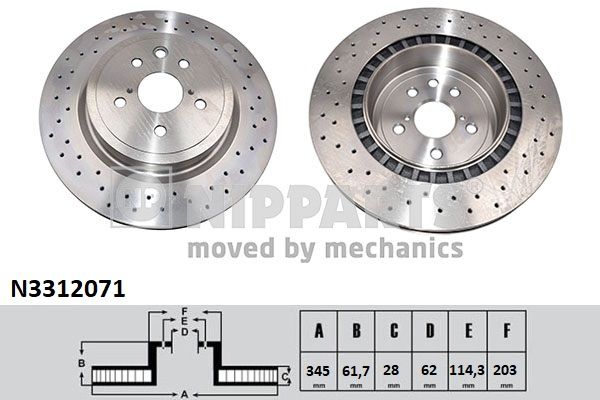 NIPPARTS Piduriketas N3312071