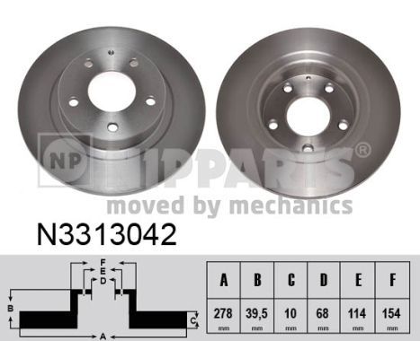 NIPPARTS Piduriketas N3313042