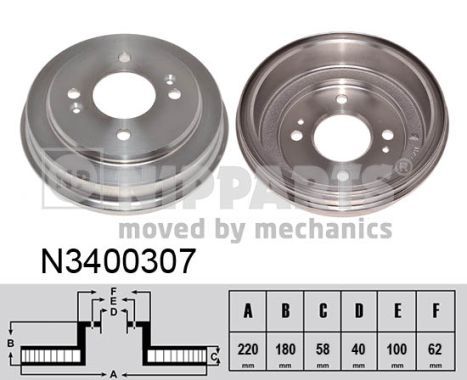 NIPPARTS Piduritrummel N3400307