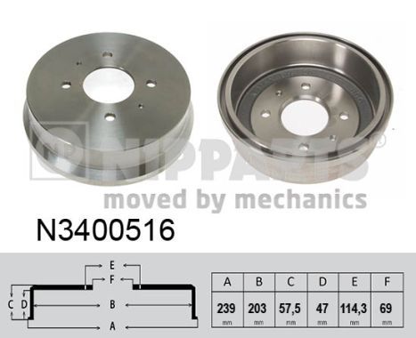 NIPPARTS Piduritrummel N3400516