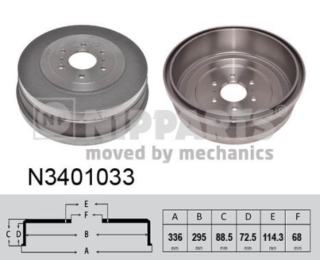 NIPPARTS Piduritrummel N3401033