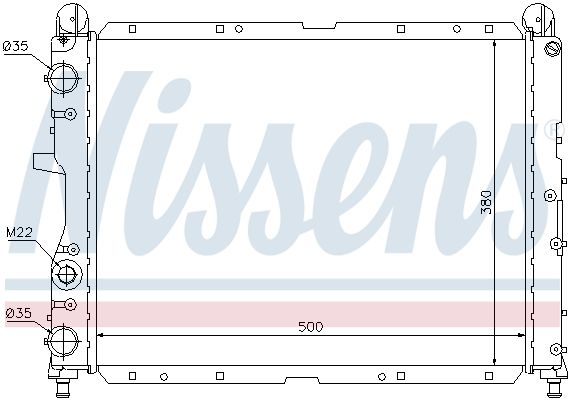 NISSENS Radiaator,mootorijahutus 60024