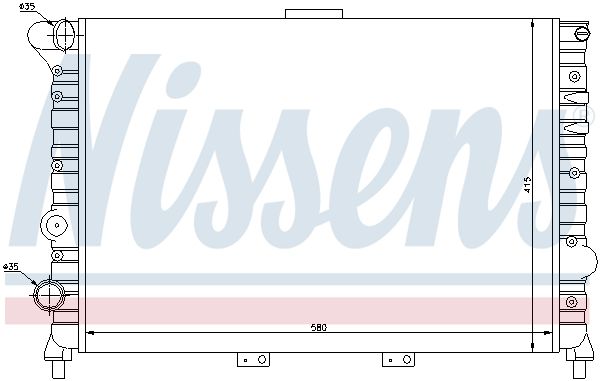 NISSENS Radiaator,mootorijahutus 60038