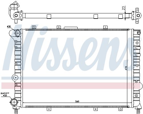 NISSENS Radiaator,mootorijahutus 60041