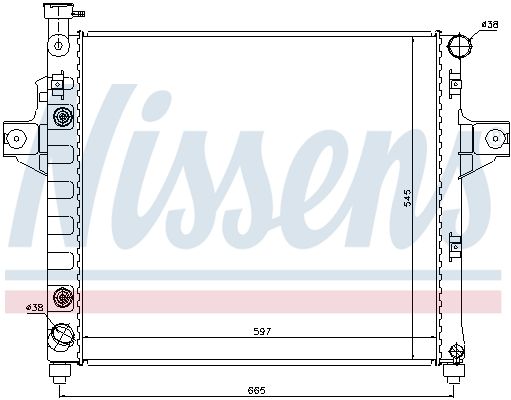 NISSENS Radiaator,mootorijahutus 61009