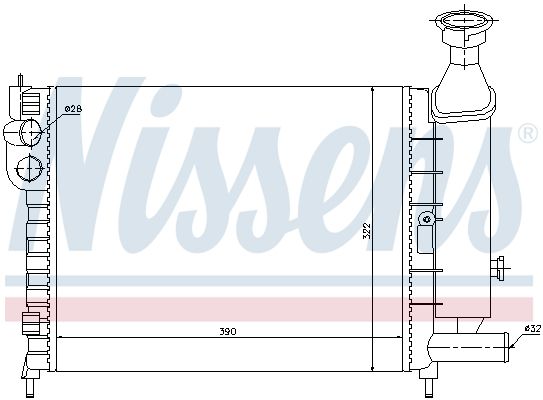 NISSENS Radiaator,mootorijahutus 61372