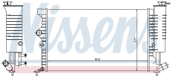 NISSENS Radiaator,mootorijahutus 61388