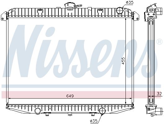 NISSENS Radiaator,mootorijahutus 62070A