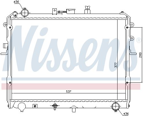 NISSENS Radiaator,mootorijahutus 62381