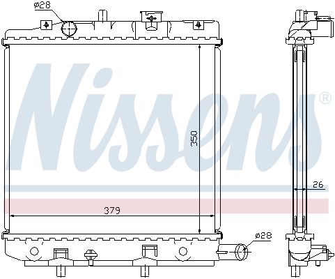 NISSENS Radiaator,mootorijahutus 62455A