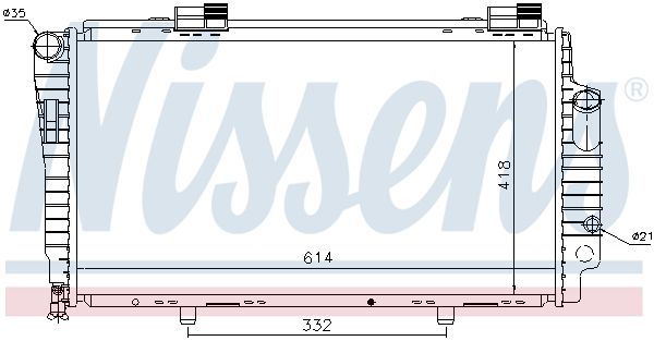 NISSENS Радиатор, охлаждение двигателя 62522