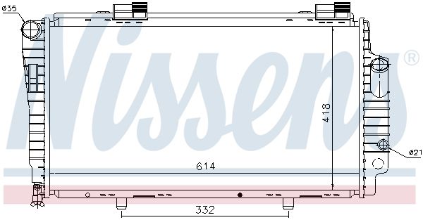 NISSENS Radiaator,mootorijahutus 62522